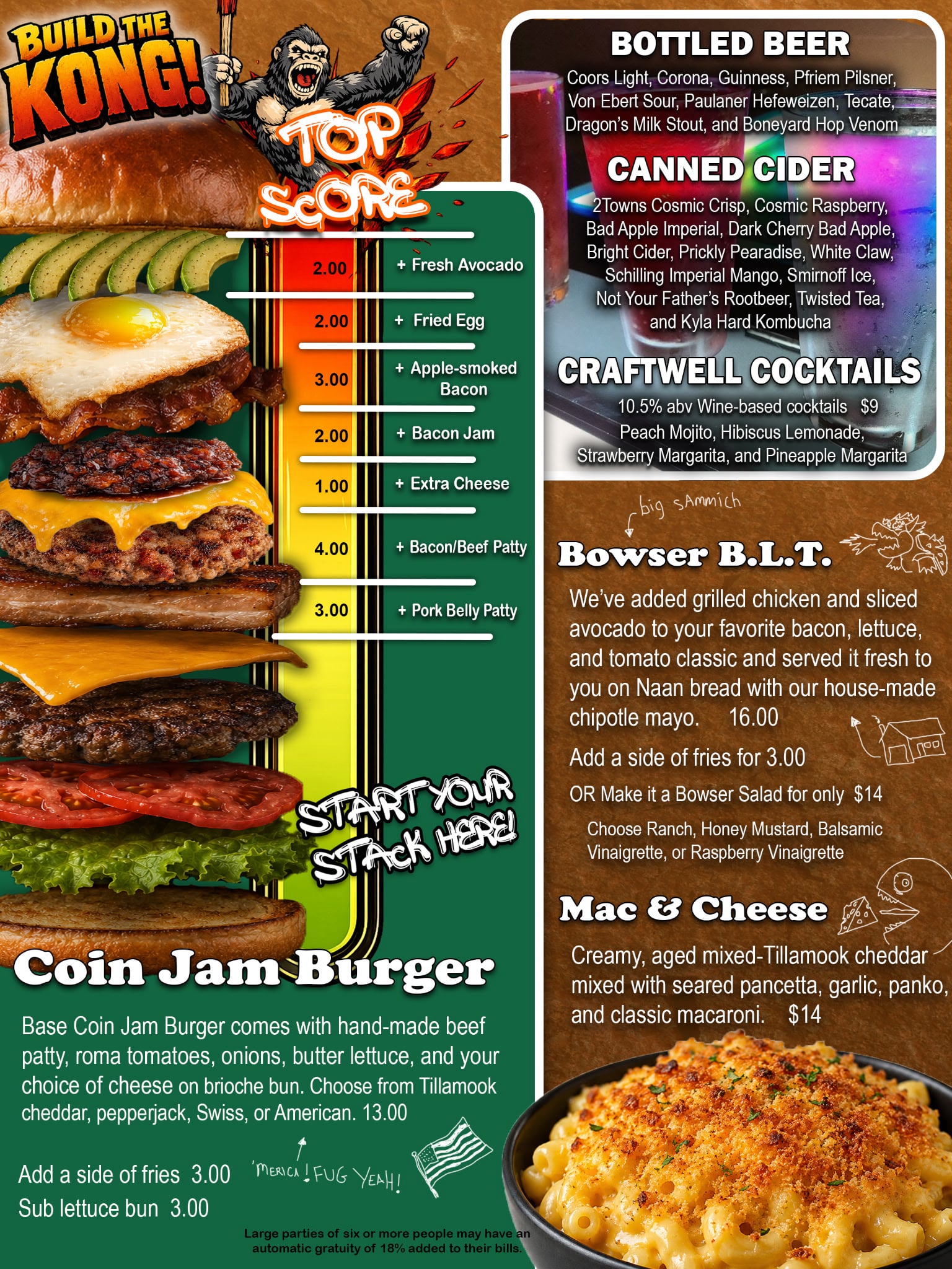 August 2026 Menu